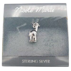 Nicole Marie STERLING SILVER 3-D GIRAFFE CHARM PENDANT